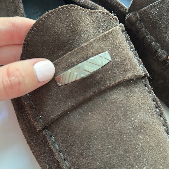 Men’s brown Burberry suede loafers - Picture 2 of 5